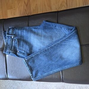 WHBM High-Rise Straight Sculpt Jeans